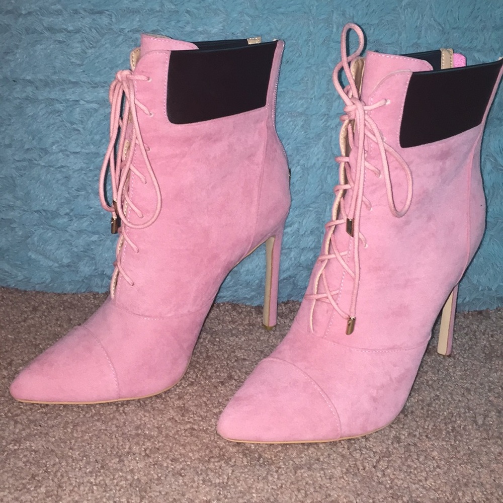 Pink booties